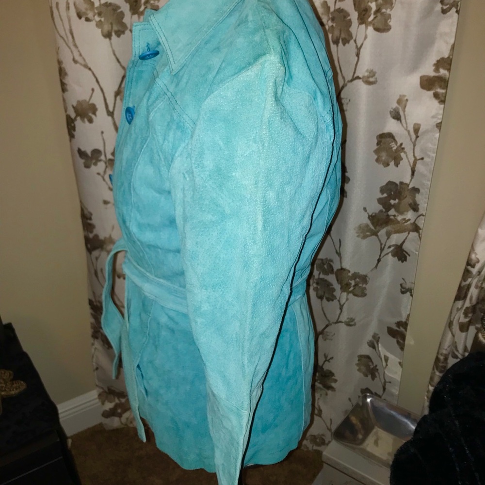 New Arrival Paradiso Jacket turquoise suede SM - Picture 3 of 5